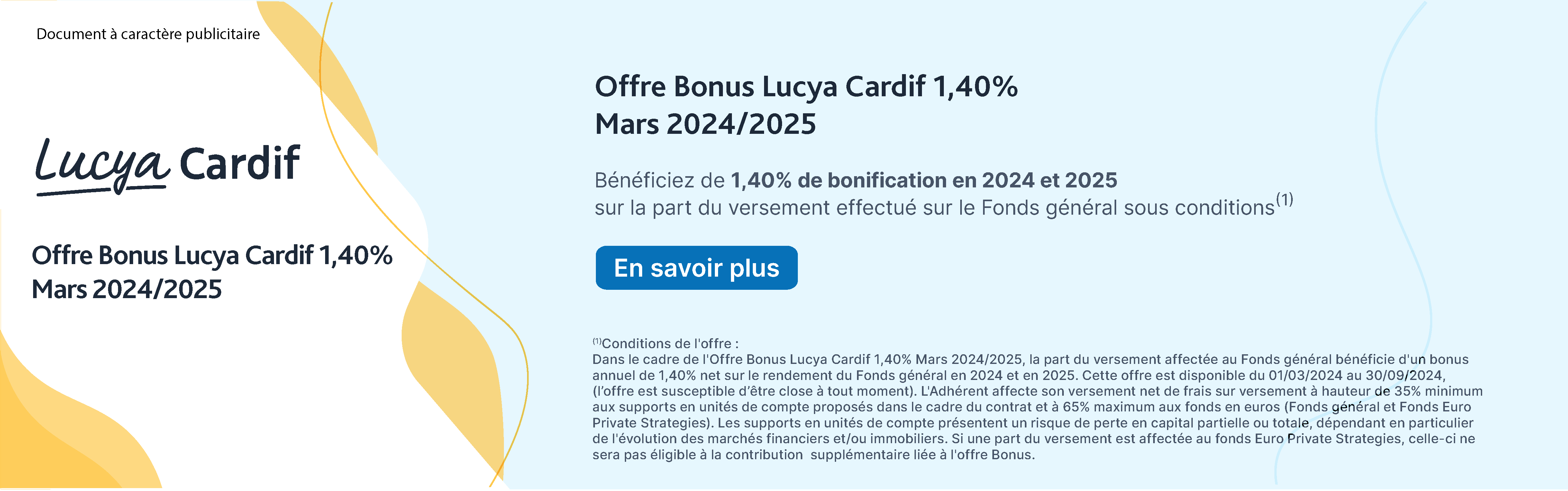 Assurance vie en ligne :Offre Bonus Lucya Cardif 2024/2025