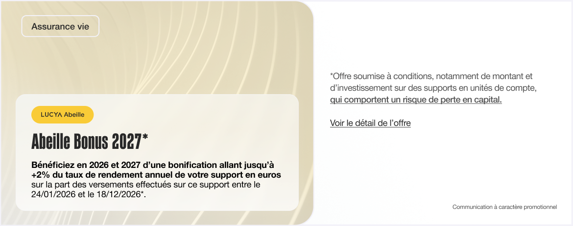 Offre Abeille Bonus 2027