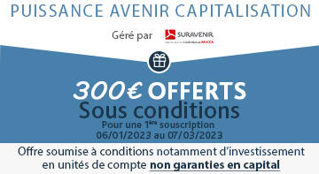 Assurance vie : Puissance Avenir Capitalisation<sup>(1)</sup> Assurance vie : Puissance Avenir Capitalisation<sup>(1)</sup>