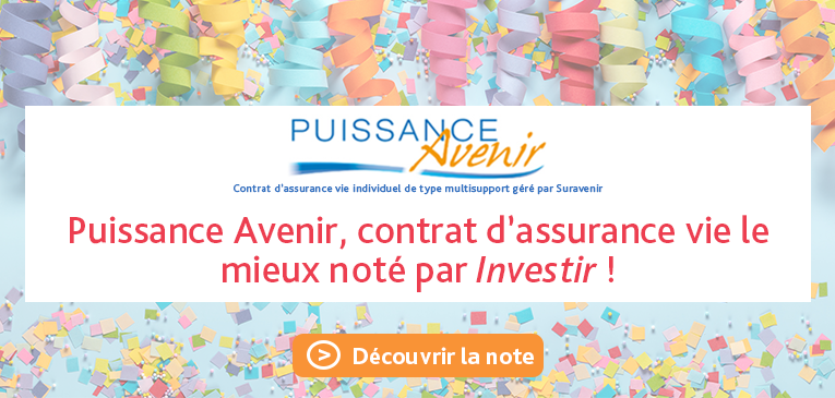 Assurance vie en ligne :Puissance Avenir, contrat d’assurance vie le mieux noté par Investir !