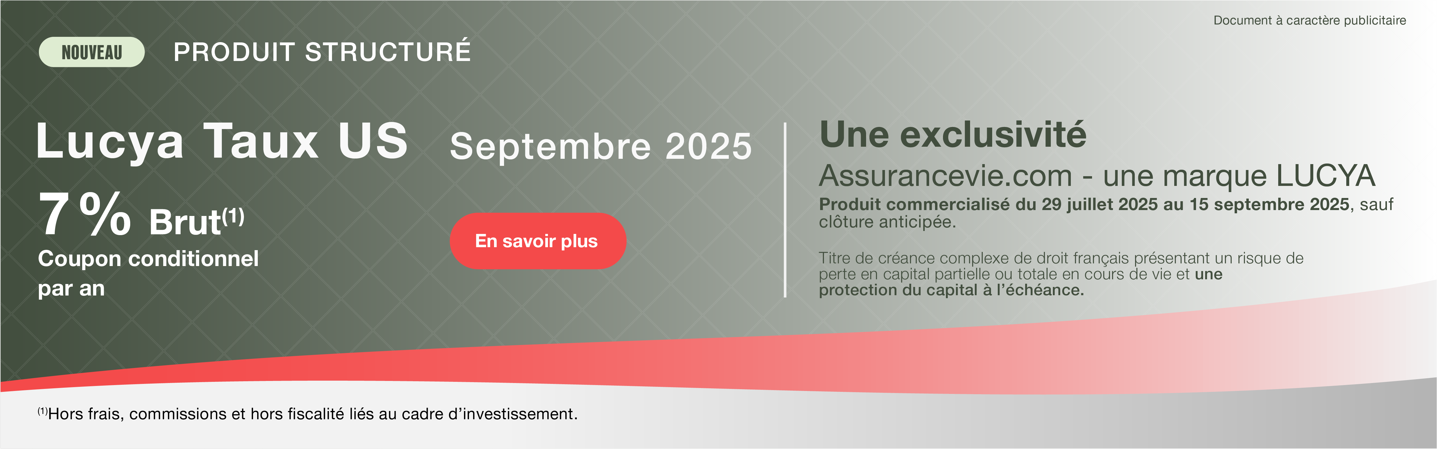 Assurance vie en ligne :Lucya Taux US Septembre 2025