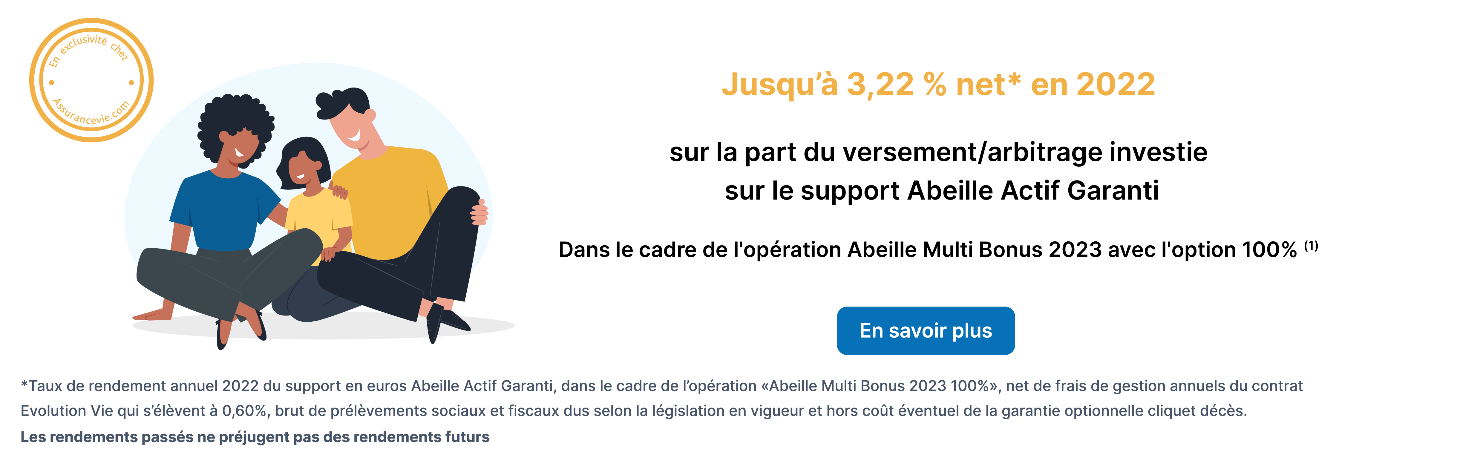 Assurance vie en ligne :Boostez le rendement de votre support en euros : Abeille Multi Bonus
